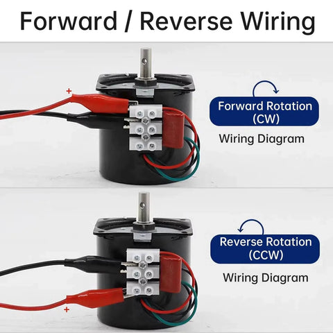 2.5RPM Synchronous Gear Motor AC Motors 110V 60KTYZ CW/CCW High Torque Permanent Magnet Micro Electric Motor wiring diagram