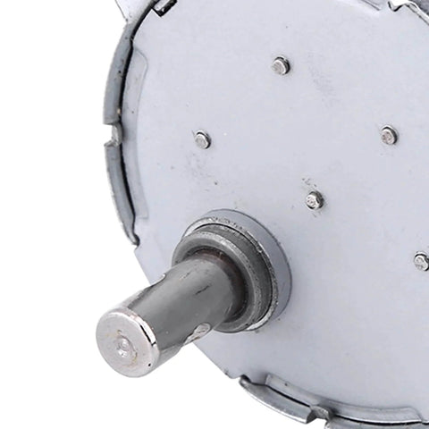 Close-up of 100V-127V Slow Rotating Motor, 0.8-1RPM Permanent Magnet Synchronous Motor CCW CW 4W 50/60Hz Replacement for Heater, Handicraft, Lighting