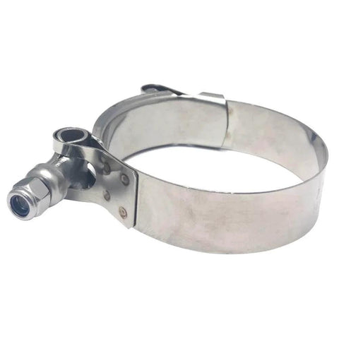 4 Pack 1.25 Inch 304 Stainless Steel T Bolt Hose Clamps Set 41 To 46mm Clamp Range For 1.25 Inch Hose ID Leak Proof Industrial Automotive Applications