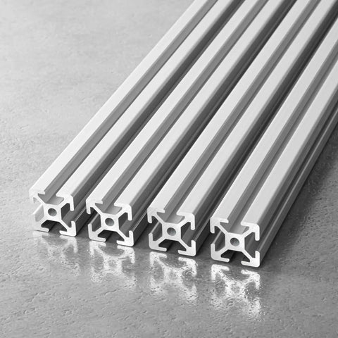 1 Inch By 1 Inch T Slot Aluminum Extrusion 1010 Series European Standard Anodized Silver For DIY 3D Printer Parts CNC Machines