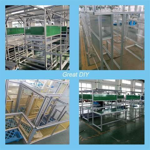 1 Inch By 1 Inch T Slot Aluminum Extrusion 1010 Series European Standard Anodized Silver used in various DIY frames and structures
