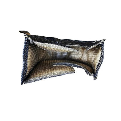 Interior view of Premium T4 Turbo Blanket Heat Shield Cover Wrap showing carbon fiber construction and locking springs.