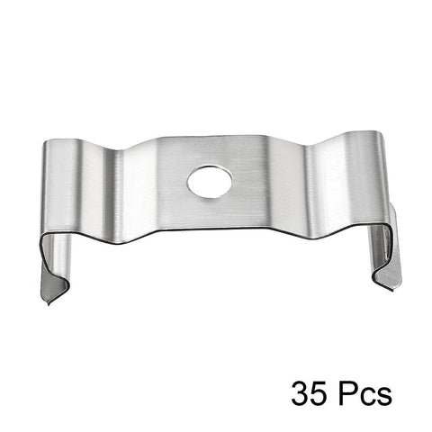 T8 Clips Bracket Hanger for Integrated Tube Light Fixture, Nickel-Plated Manganese Steel, Pack of 35, close-up view
