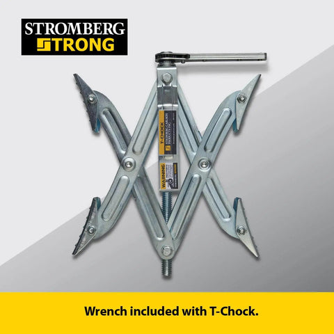 Heavy Duty Tandem Axle RV Wheel Chocks And Tire Stabilizers 2 Pack Keeps Campers Trailers Secure Fits Tires From 2 To 17 Inches Stromberg Carlson