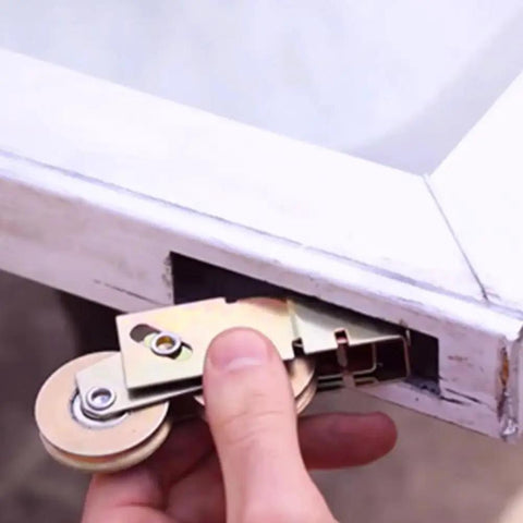 Installing Patio Door Tandem Roller Replacement Kit For Sliding Doors And Screens Includes Two One And One Quarter Inch Steel Ball Wheel Bearings