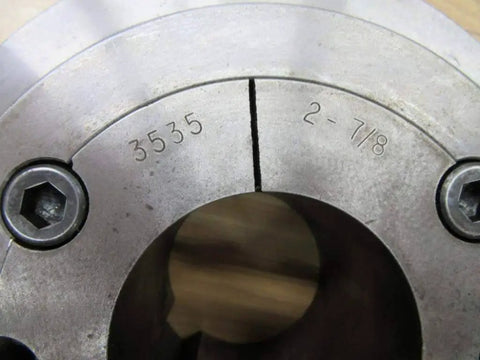 Heavy Duty Taper Lock Hub Two Seven Eighths Inch Stainless Steel For Rexnord 70 HTI STI 7300780, close-up of 2-7/8 inch bore.