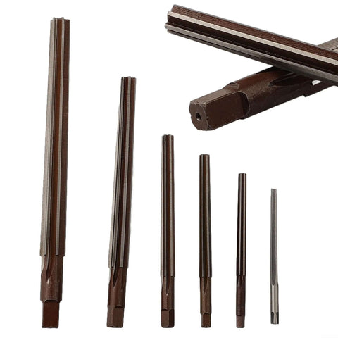 Taper Pin Hand Reamer Set 6 Piece With 1 To 50 Conical Degree For HSS Alloy Steel 3mm 4mm 5mm 6mm 8mm 10mm Taper Shank Manual Reamers For Precise Hole Finishing In CNC Machining And Metalworking