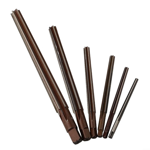 Taper Pin Hand Reamer Set 6 Piece With 1 To 50 Conical Degree For HSS Alloy Steel 3mm 4mm 5mm 6mm 8mm 10mm Taper Shank Manual Reamers