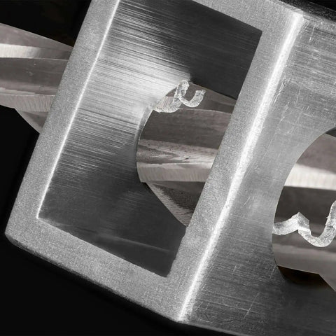 Close-up of Heavy Duty 4 Piece Pro Grade Taper Reamer Set For Metal And Steel Holes showing M2 HSS reamer blades.
