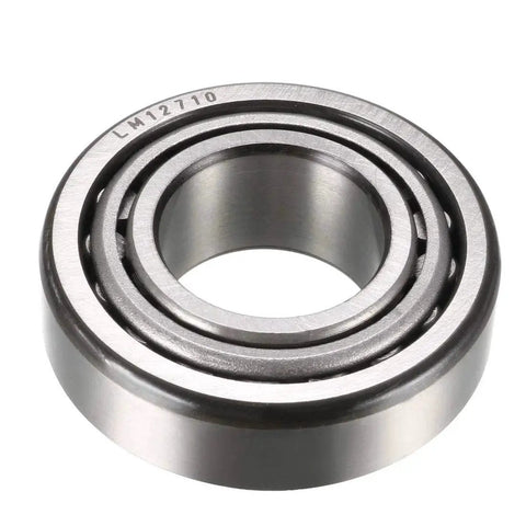 Single Row Tapered Roller Bearing Cone and Cup Set LM12749/LM12710 for axial and radial load support in machinery, front view