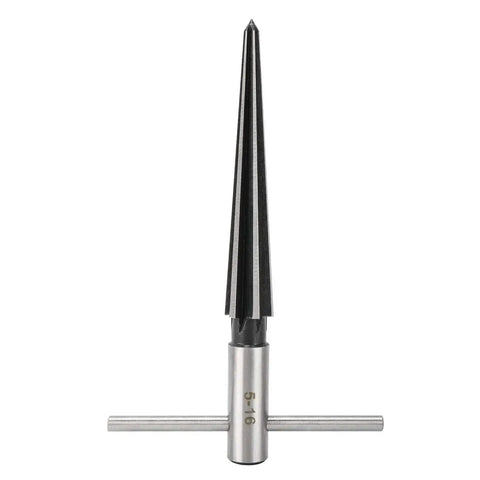 2 Pack Tapered Reamer T Handle 6 Fluted Chamfer Bridge Pin Hole Handheld Reamer Set For Quick Deburring In Metal Wood Plastic And More