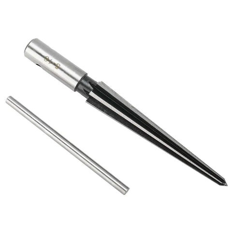 2 Pack Tapered Reamer T Handle 6 Fluted Chamfer Bridge Pin Hole Handheld Reamer Set for Quick Deburring, metal reamer tool