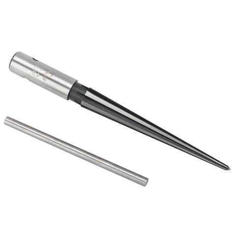 2 Pack Tapered Reamer T Handle 6 Fluted Chamfer Bridge Pin Hole Handheld Reamer Set for Quick Deburring in metal, wood, plastic