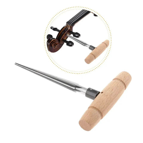 Tapered Hand Held Reamer For Woodworking And Guitar Luthier Projects Pro Grade T Handle 4 Fluted Chamfer Reaming Bit