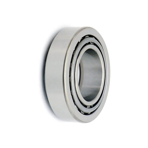 Side view of 25580/25520 Tapered Roller Bearing Cup and Cone Set, Set of 4, showing the metal components and precision engineering details.