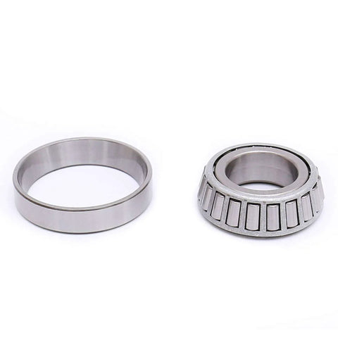 Tapered Roller Bearing LM67048 LM67010, Set of 4, showing an individual tapered bearing and race on a white background.