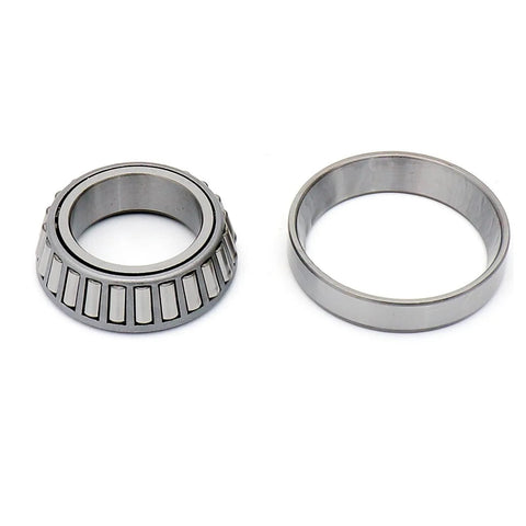 L68149 L68111 Tapered Roller Bearing Cup and Cone Set SET17, set of 2, chrome steel, front view showing roller and cup