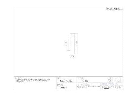 Technical drawing of 15245 Tapered Roller Bearing Single Cup Open Design with dimensions, ABMA 19.2 standard for heavy industry use.