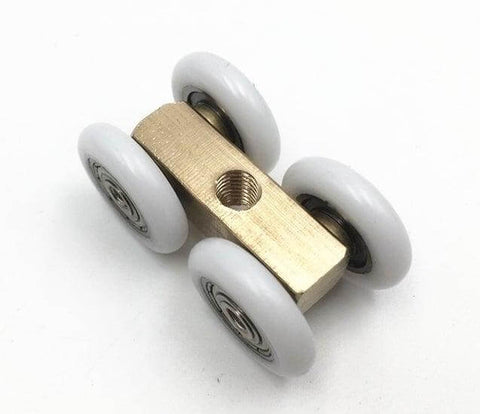 Tapped M6 Threaded Hole 4 Wheels 21mm OD Sliding Door Rollers