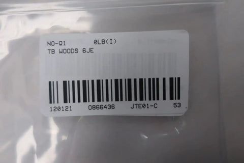 Barcode label on packaging for Sure Flex Coupling Sleeve For TB Woods 6JE Replacement Part, Industrial Grade Power Transmission Sleeve
