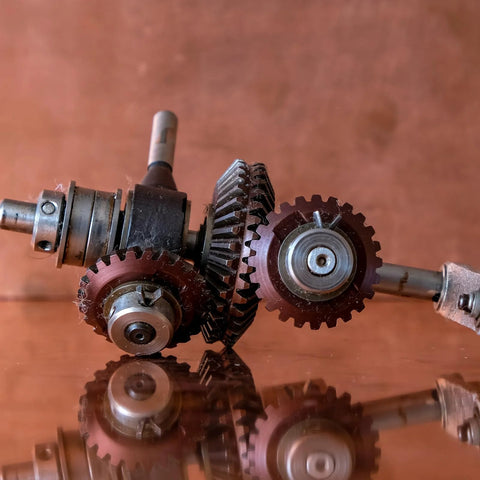 Two Pack Bevel Gear Set 0.8 Module With 1 To 1 Reduction 15 Teeth 6mm Shaft Hole Bevel Pinion Gear In 45 Steel