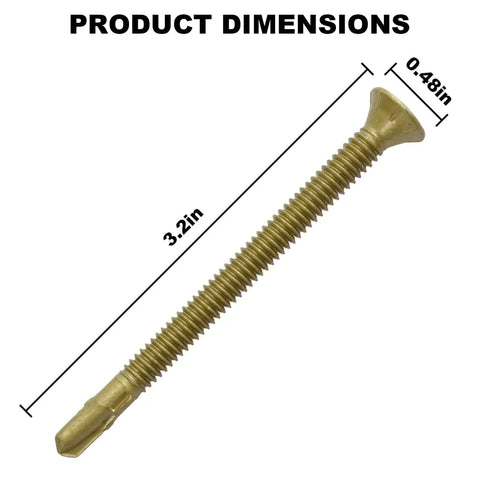 Self Drilling Tek Screws 14 X 3 1 4 Inch Torx Star Drive For Wood To Metal Fastening Heavy Duty Screws For Trailer Decks And Truck Beds