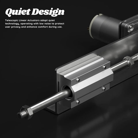 DIY Reciprocating Linear Actuator with aluminum housing, 24V motor, 2-8 cm stroke, 120 RPM, speed controller