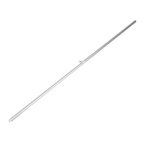 Boat cover telescoping support pole, side view, aluminum, adjustable 30.7–57.08 in, silver