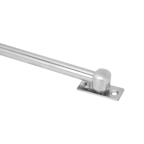 Hatch adjuster rod with mounting plate, 304 stainless steel, side view
