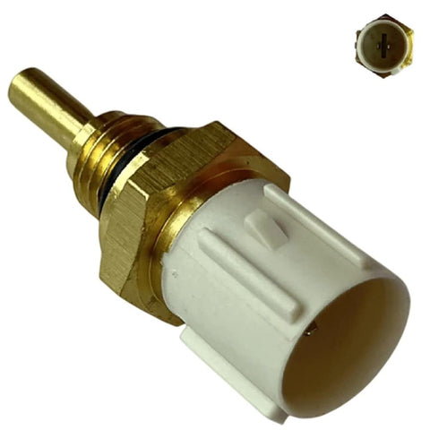 Temperature sensor for Acura/Honda with brass threaded body and white plastic connector