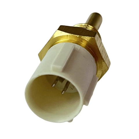 Temperature sensor 37870-PJ7-003 for Acura/Honda, brass hex mounting nut with white plastic 2-pin connector