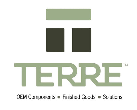 Logo of Terre with tagline "OEM Components, Finished Goods, Solutions" displayed below.