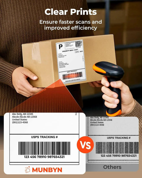 Using 4x6 Direct Thermal Shipping Labels 220 Sheets Per Stack Commercial Grade Permanent Adhesive for Printers and Packages.
