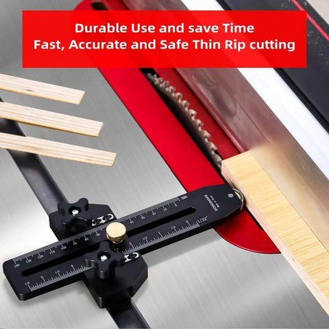 Thin Rip Jig For Table Saw And Band Saw Easy To Use Guide For Repetitive Narrow Strip Cuts In Woodworking Fits 3 Eighths By 3 Quarters