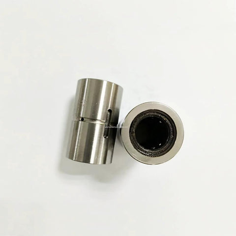 THK Ball Spline Nut LT 16 LT16UU for CNC axis motion, anti-backlash setup, top view showing cylindrical shape and precision design