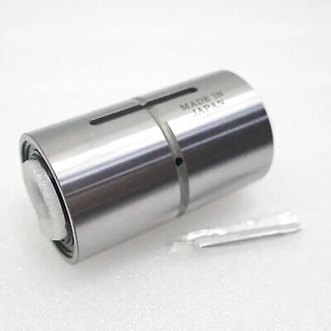 THK Ball Spline Nut LT 16 LT16UU for CNC axis motion, showing anti-backlash setup and smoother linear travel, 1-pack replacement.