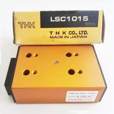 THK Ball Sliding Slide LSC1015 L.S.C1015 for CNC axis motion, anti-backlash setup, shown in original packaging, made in Japan