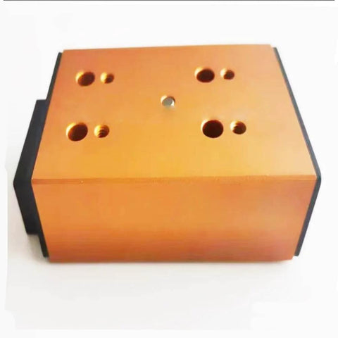 THK Ball Sliding Slide LSC1015 L.S.C1015, top view of CNC component in gold finish, designed for linear motion and anti-backlash setup.