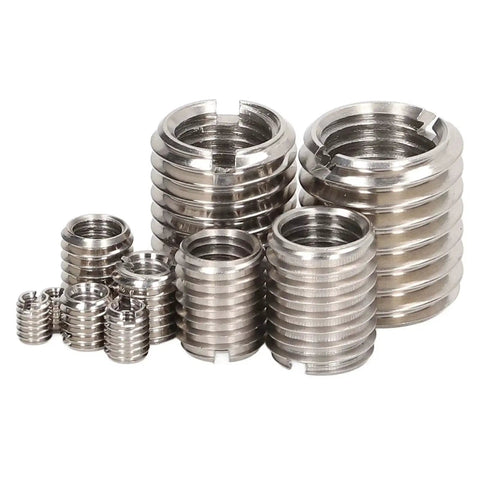 Thread Repair Kit 41 Piece Insert Assortment For M2 Through M14 Stainless Steel Thread Inserts displayed in various sizes