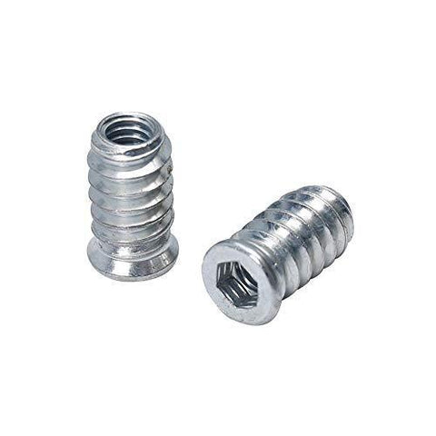Threaded Inserts for Wood 1/4-20 Furniture Screw in Threaded Insert Nuts 20mm Length Pack of 40 - VXB Ball Bearings
