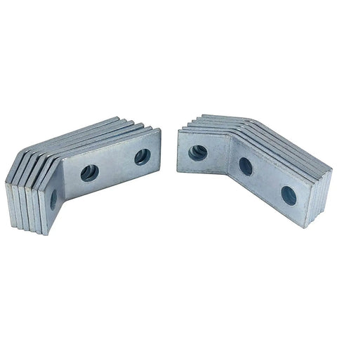Three Hole Open Angle Bracket Corner Brace Framing Connector For Strut Channel Unistrut Compatible Fits One Half Inch Bolts And One And Five Eighths Inch Channel Pack Of Twelve