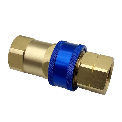 Three Quarter Inch Quick Disconnect Gas Fitting With Automatic Thermal Shutoff For Gas Appliances, brass A75 connector