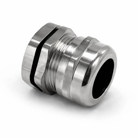 Brass 3/4 in NPT cable gland cord grip, metal pass-through fitting for electrical wiring