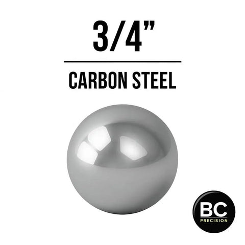 Six Pack Large Three Quarter Inch Carbon Steel Ball Bearings Built For Beefy Heavy Duty Industrial And Mechanical Use With Hardened Wear Resistant Precision Ideal For Machinery Bearings Linear Motion And Tough Projects BC Precision
