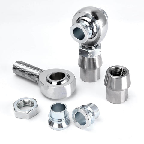 3/4 inch Heim joint rod end kit, chromoly panhard rod ends with right and left hand thread, tube adapters, spacers, jam nuts