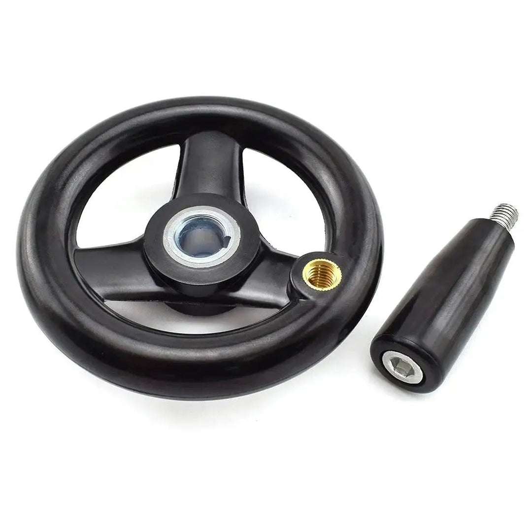 Three Spoke Round Hand Wheel With Detachable Hand Cran...