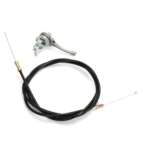 Throttle Cable Kit Upgrade for J36 JS36 B46 BS46 Trowel Machines showing cable and lever parts for precise throttle control.