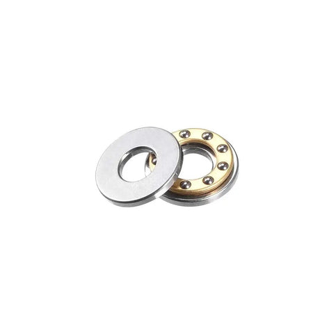 Thrust Ball Bearings 5mm Bore 12mm OD 4mm Thick Chrome Steel 52100 With Brass Cage Two Pieces