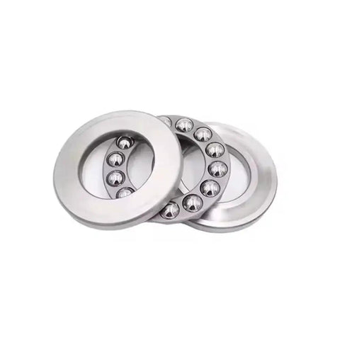 Thrust Ball Bearing Set Two Pack For Low Speed Axial Load Applications 17mm Bore 30mm Outer Diameter Chrome Steel GCr15 ABEC3