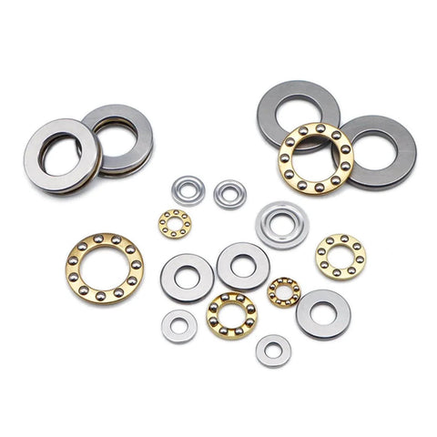 Thrust Ball Bearings, 10pcs F8-22M Miniature Plane Axial Ball Bearing 3-in-1, chrome steel, 8mm x 22mm x 7mm, single direction